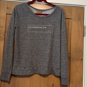 good hYOUman sweatshirt Womens S Heathered grey workout leisure Cotton Blend USA